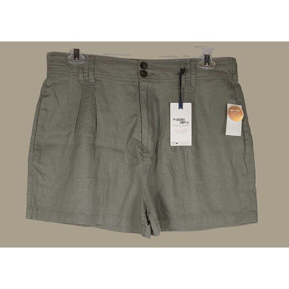 Wallflower Sage Linen Blend Shorty Short Size XL Juniors NWT - Picture 1 of 13